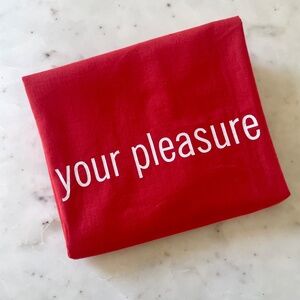 Design Within Reach Charles Eames Quote Large Red Drawstring Bag